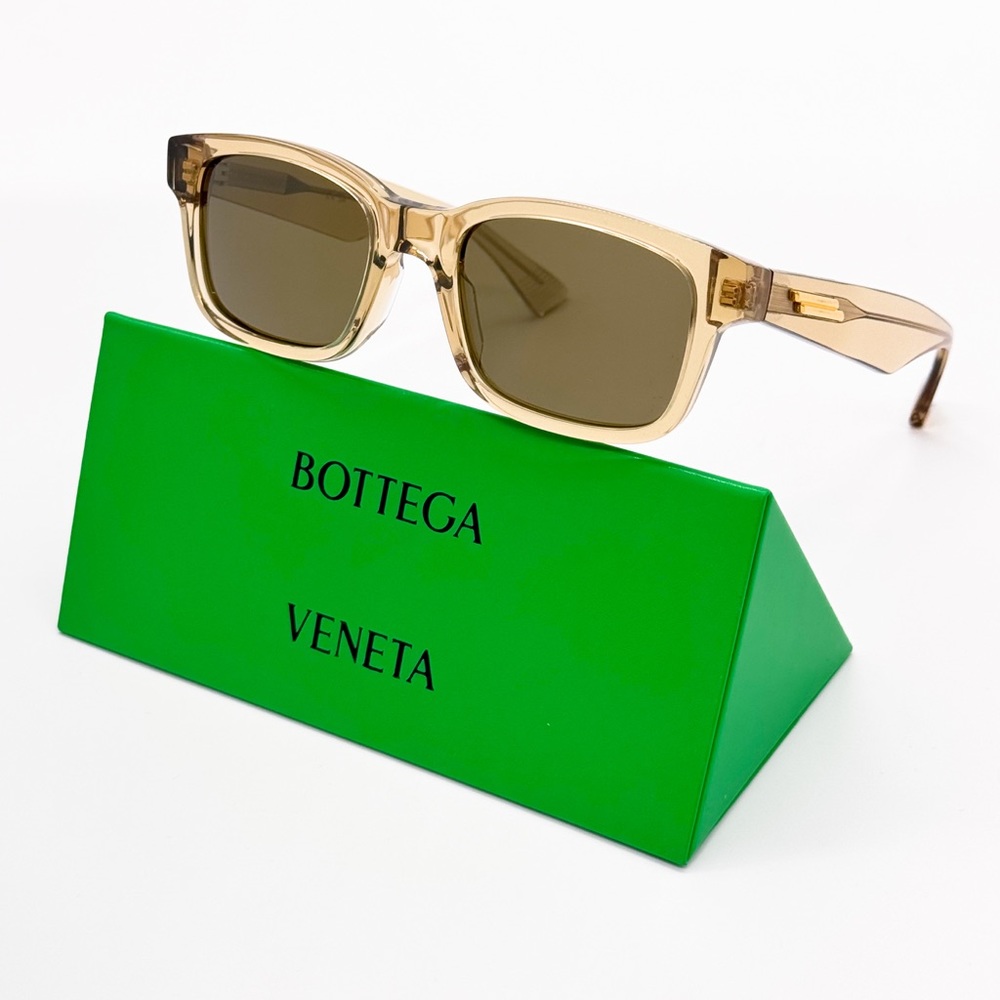 NEW BOTTEGA VENETA BV1146S 004 YELLOW BROWN UNISEX SUNGLASSES BOTTEGA VENETA